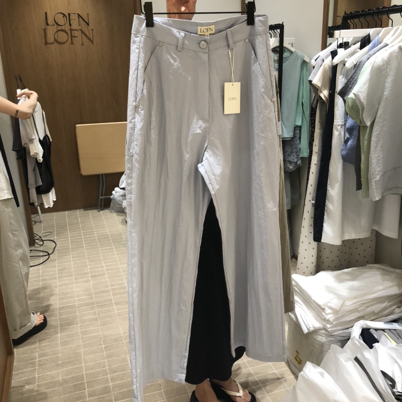 LOFN東大門㊣實拍女裝新品休閑職業真品推薦25春夏人氣休閑褲LOFN休閑褲