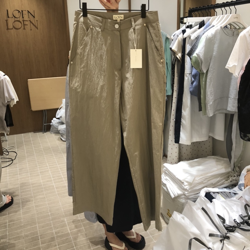 LOFN東大門㊣實拍女裝新品休閑職業真品推薦25春夏人氣休閑褲LOFN休閑褲圖色2