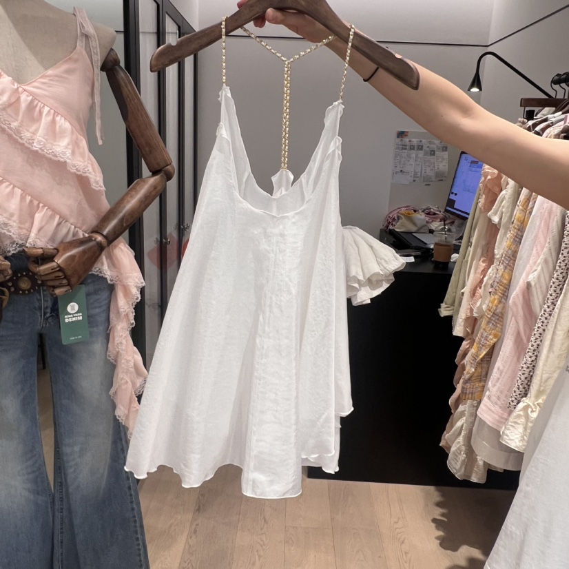 LOVE PULL韓國代購㊣女士新品25春夏時尚推薦休閑吊帶背心LOVE PULL吊帶/背心圖色2
