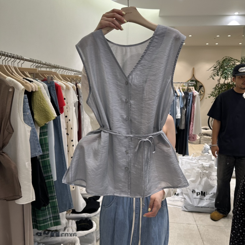 GRACIA東大門㊣直郵女士新款真品職業熱賣時尚吊帶背心含腰繩GRACIA吊帶/背心圖色3