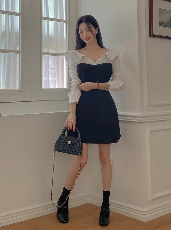 BLUESTAR東大門㊣直郵女士新款人氣職業推薦時尚25春夏連衣裙BLUESTER連衣裙