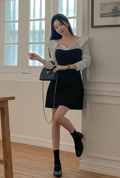 BLUESTAR東大門㊣直郵女士新款人氣職業推薦時尚25春夏連衣裙BLUESTER連衣裙