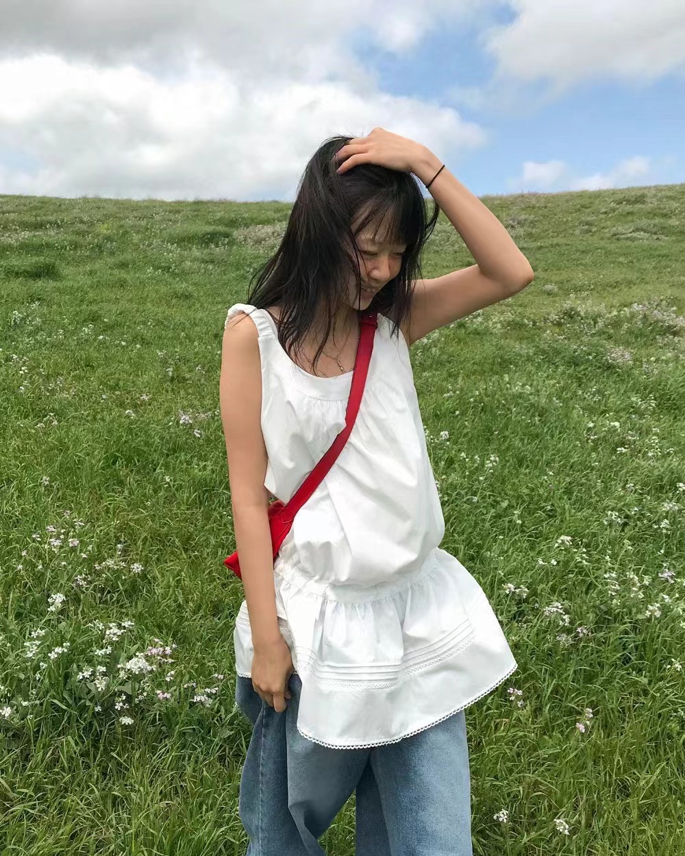 POETE-OT東大門㊣直郵女士新品人氣推薦休閑職業真品吊帶背心POETE吊帶/背心