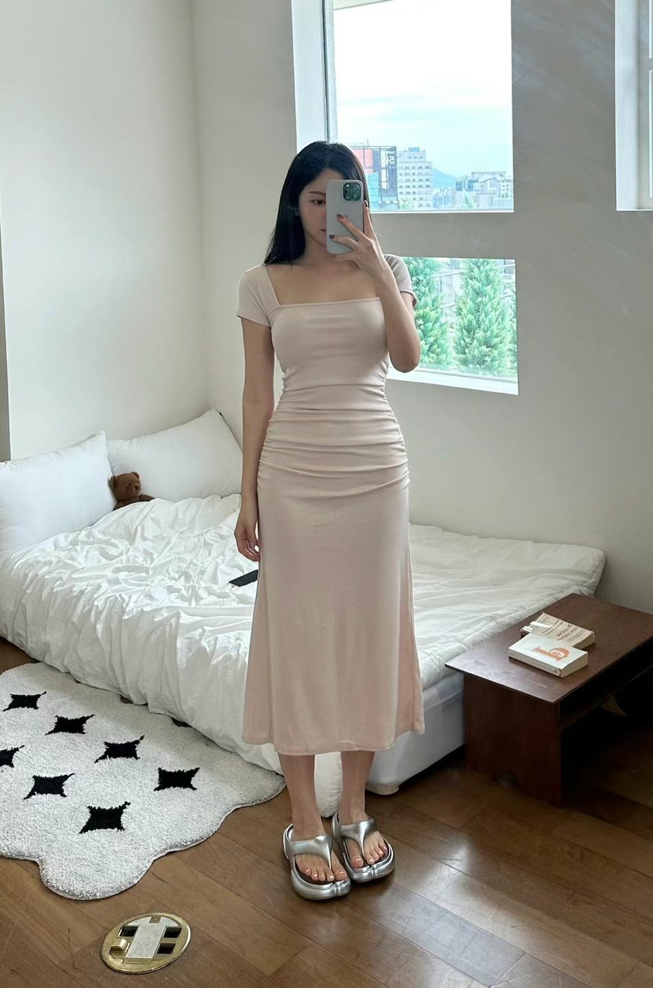 BLUESTAR東大門㊣實拍女士新品休閑時尚職業推薦真品連衣裙BLUESTER連衣裙