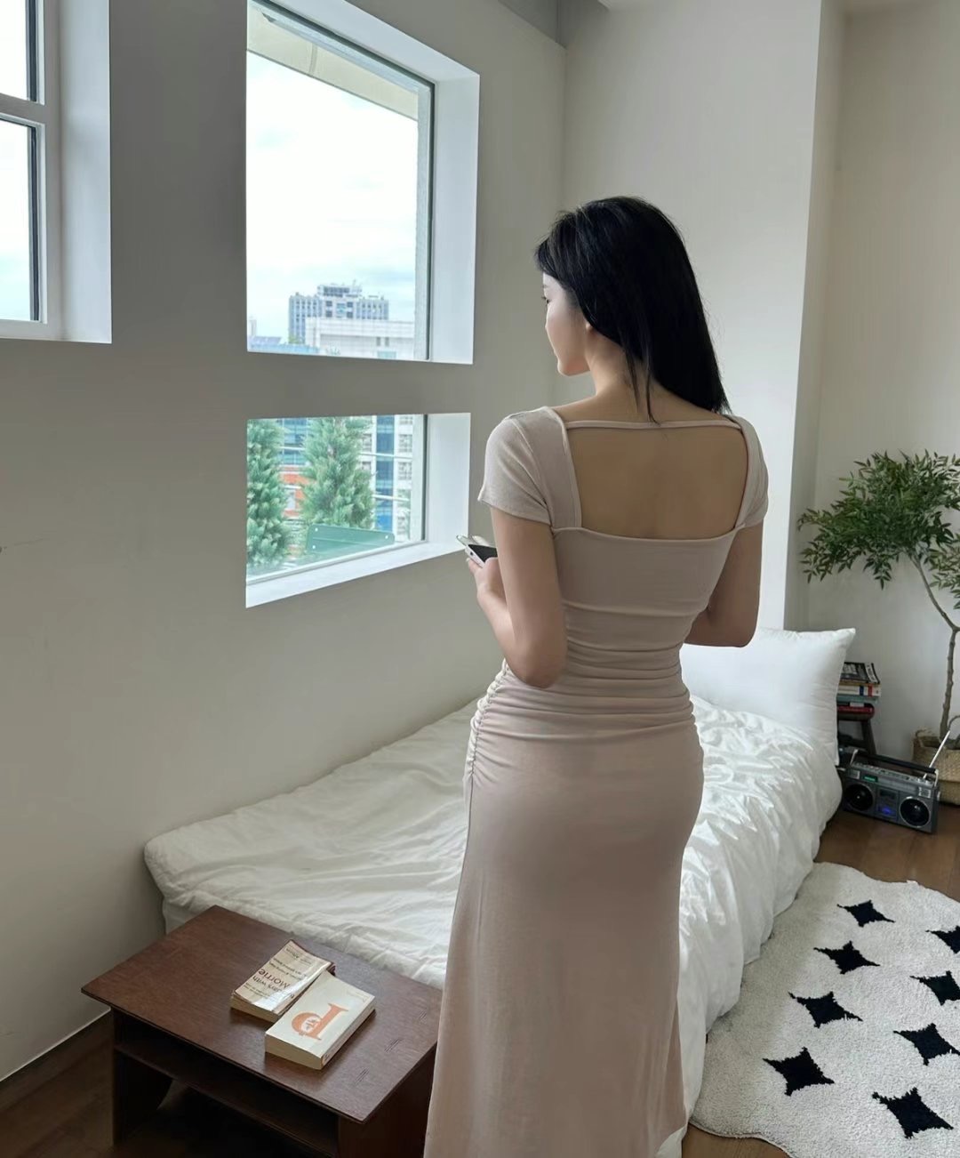 BLUESTAR東大門㊣實拍女士新品休閑時尚職業推薦真品連衣裙BLUESTER連衣裙