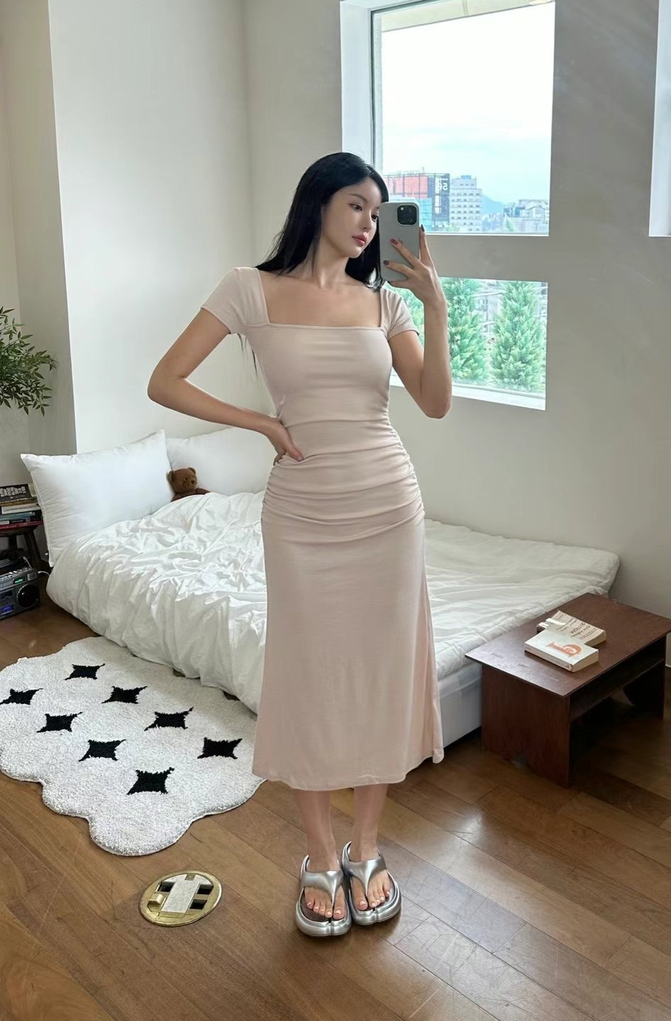 BLUESTAR東大門㊣實拍女士新品休閑時尚職業推薦真品連衣裙BLUESTER連衣裙