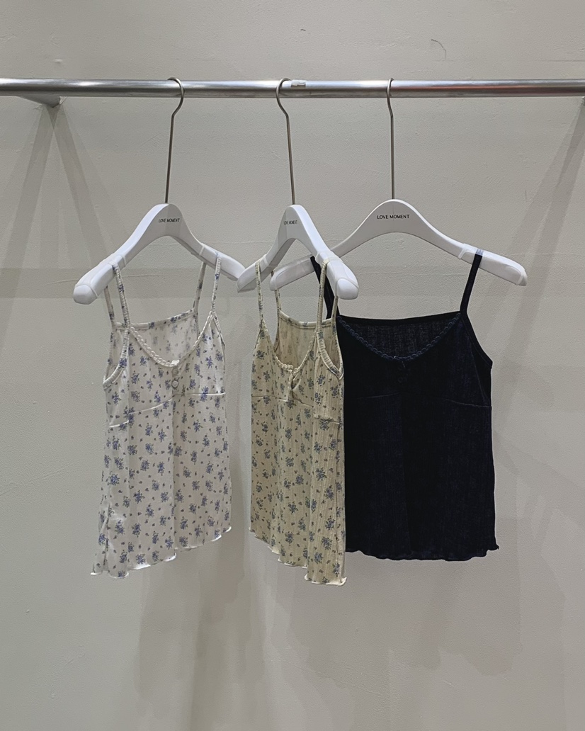 LOVE MOMENT東大門㊣代購女裝新款時尚25春夏真品吊帶背心LOVE MOMENT吊帶/背心
