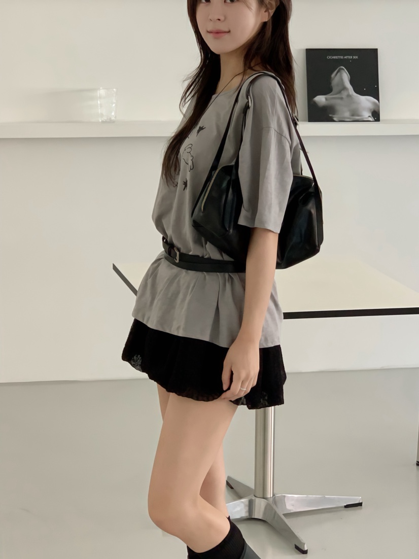 BEFORE SUNRISE韓國代購㊣女士新款熱賣真品25春夏推薦短裙BEFORE SUNRISE短裙