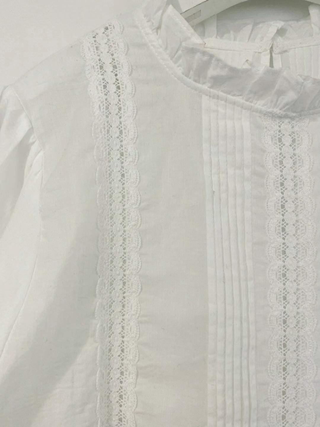 WHITE東大門㊣代購女士新品推薦休閑真品熱賣25春夏襯衫蕾絲衫WHITE襯衫/蕾絲衫