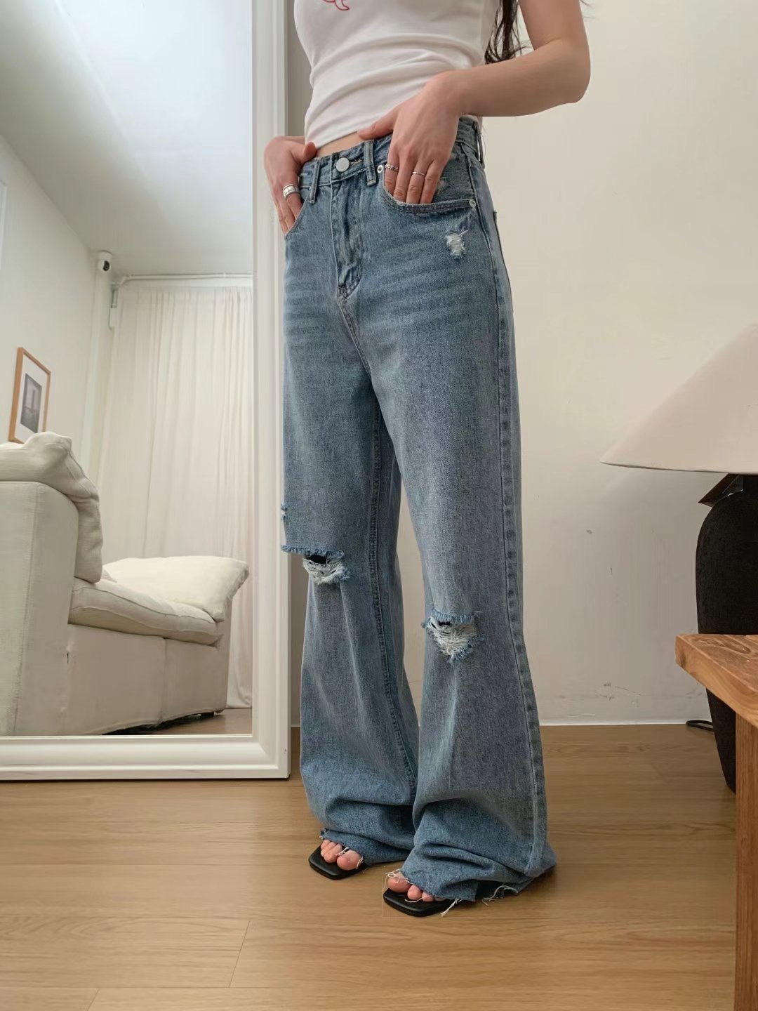BLUESTAR韓國直郵㊣女士新款熱賣25春夏職業人氣推薦牛仔褲BLUESTER牛仔褲