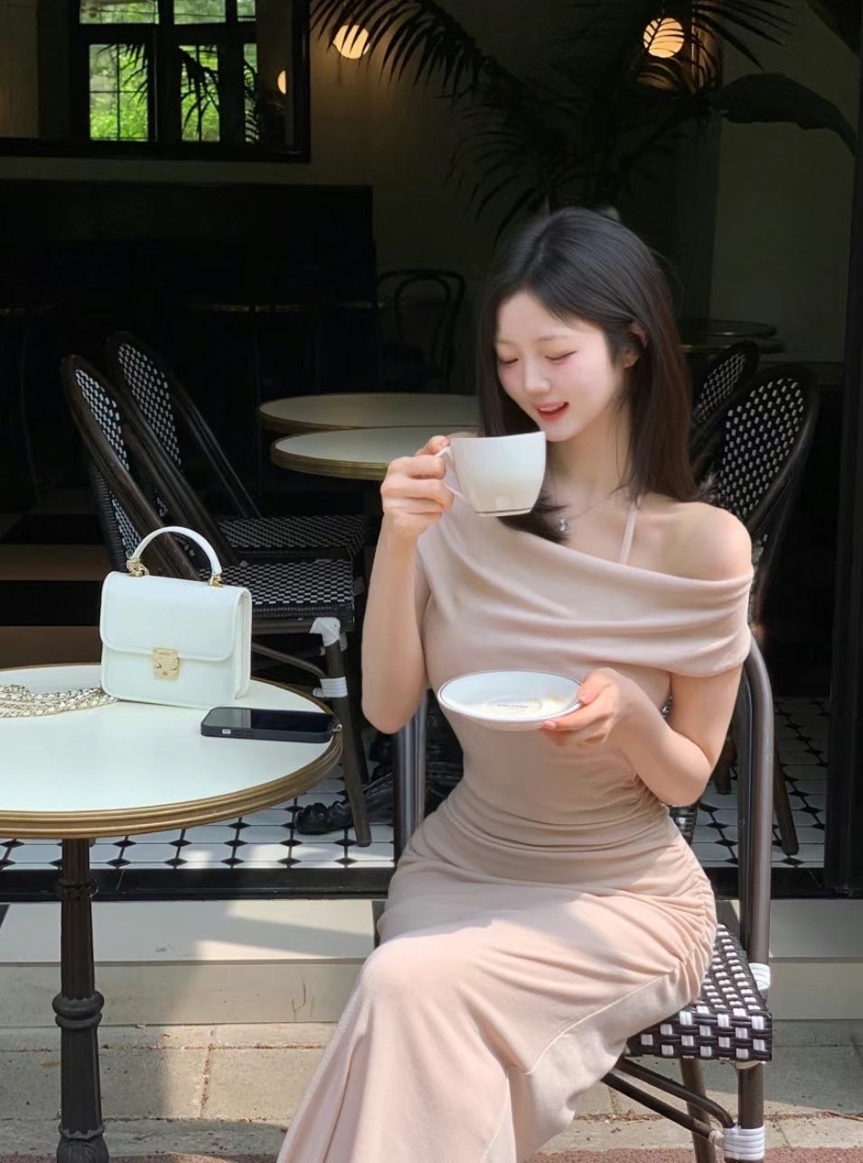 BLUESTAR韓國直郵㊣女士新品人氣時尚真品職業25春夏連衣裙BLUESTER連衣裙