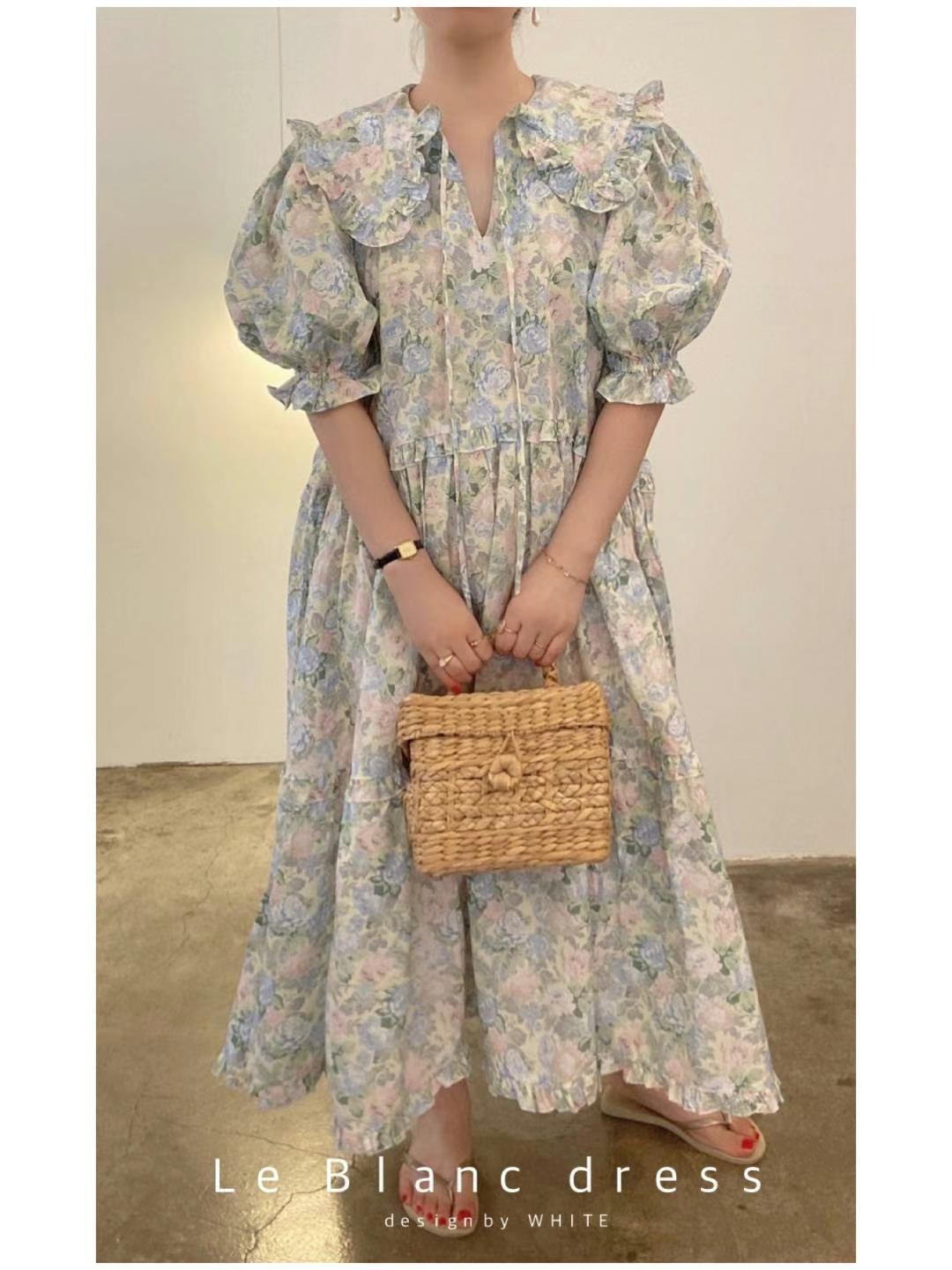WHITE東大門㊣實拍女裝新品推薦人氣時尚25春夏真品休閑連衣裙WHITE連衣裙