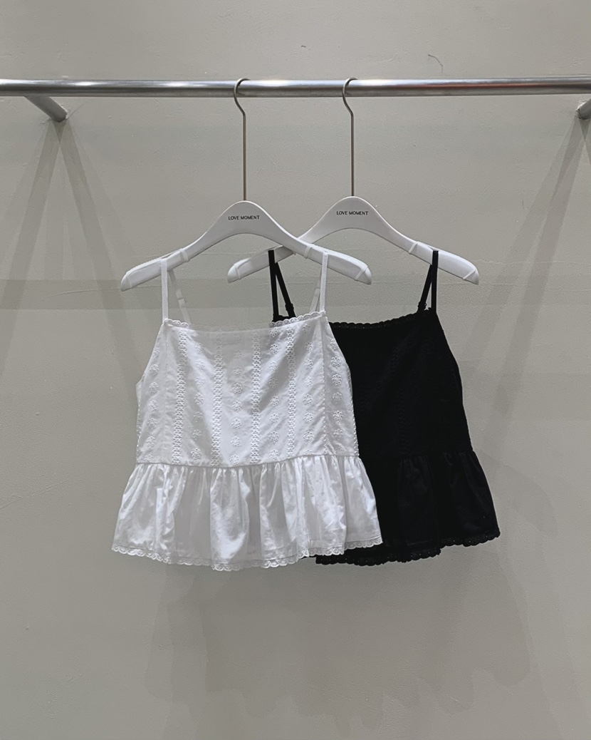 LOVE MOMENT東大門㊣直郵女裝新品休閑時尚職業吊帶背心蕾絲LOVE MOMENT吊帶/背心