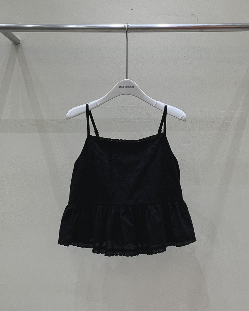LOVE MOMENT東大門㊣直郵女裝新品休閑時尚職業吊帶背心蕾絲LOVE MOMENT吊帶/背心圖色2