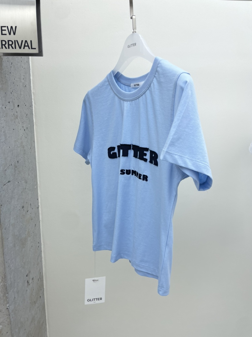 GLITTER東大門㊣代購女裝新款休閑時尚人氣職業真品熱賣T恤GLITTERT恤