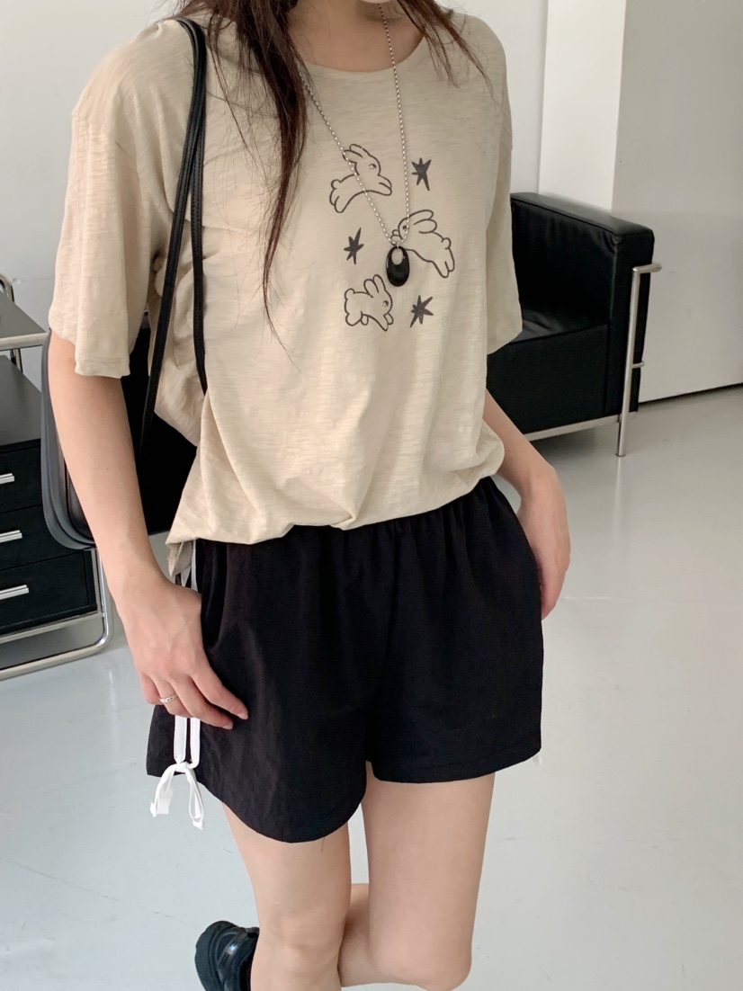 BEFORE SUNRISE東大門㊣直郵女士新款時尚人氣真品T恤兔子BEFORE SUNRISET恤