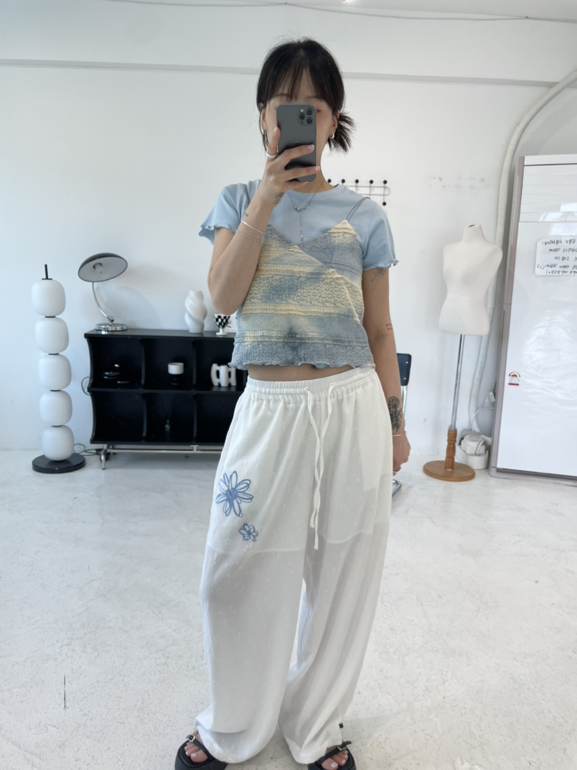 GLITTER東大門㊣實拍女裝新款熱賣25春夏職業推薦真品休閑褲GLITTER休閑褲