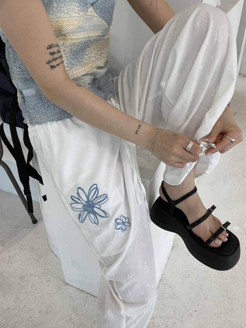 GLITTER東大門㊣實拍女裝新款熱賣25春夏職業推薦真品休閑褲GLITTER休閑褲