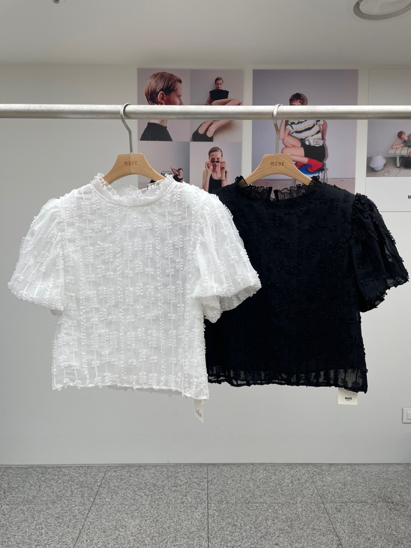 MADE-P東大門㊣實拍女裝新品25春夏人氣休閑時尚襯衫蕾絲衫MADE-P襯衫/蕾絲衫