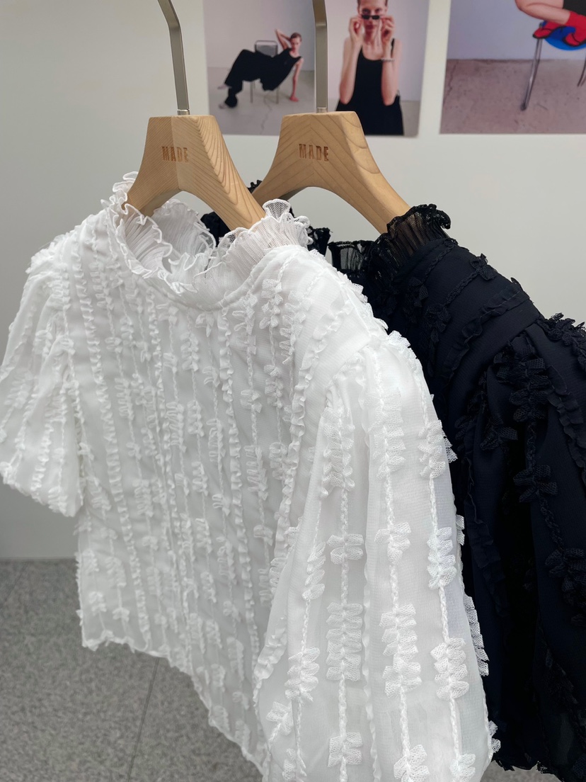 MADE-P東大門㊣實拍女裝新品25春夏人氣休閑時尚襯衫蕾絲衫MADE-P襯衫/蕾絲衫