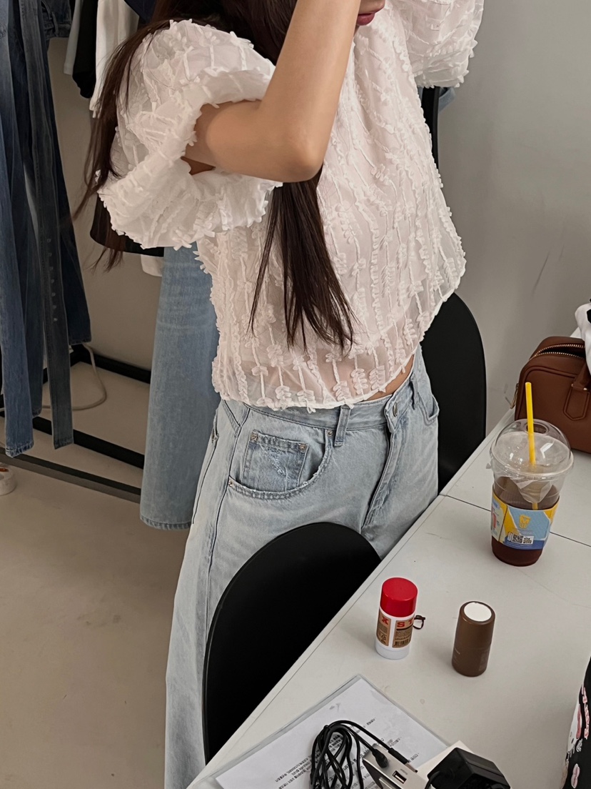 MADE-P東大門㊣實拍女裝新品25春夏人氣休閑時尚襯衫蕾絲衫MADE-P襯衫/蕾絲衫