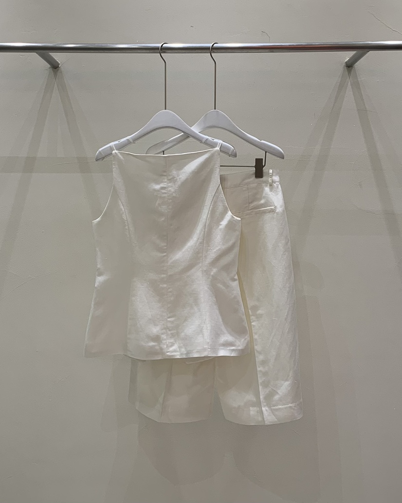LOVE MOMENT東大門㊣直郵女裝新品職業時尚熱賣套裝套裝亞麻LOVE MOMENT套裝