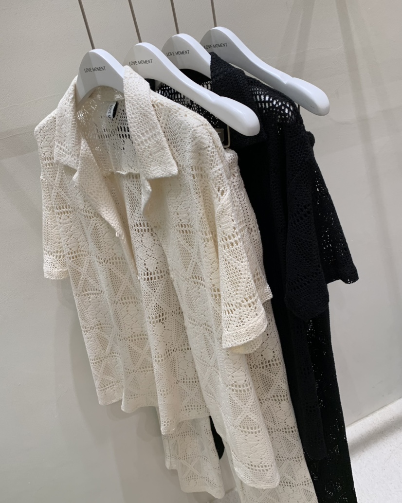 LOVE MOMENT東大門㊣直郵女裝新品時尚職業套裝鉤針編織套裝LOVE MOMENT套裝
