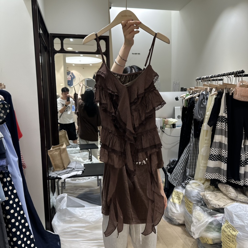 THEMORYPARK東大門㊣代購女裝新品熱賣職業真品時尚吊帶背心THE MORY PARK吊帶/背心圖色2