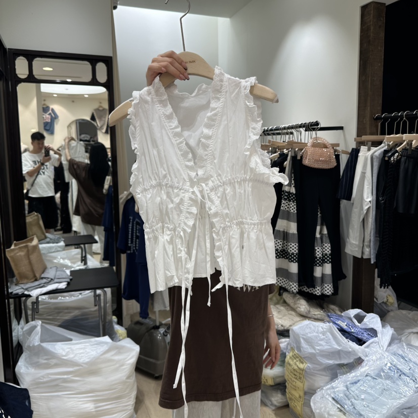 THEMORYPARK韓國代購㊣女士新品推薦25春夏職業熱賣吊帶背心THE MORY PARK吊帶/背心