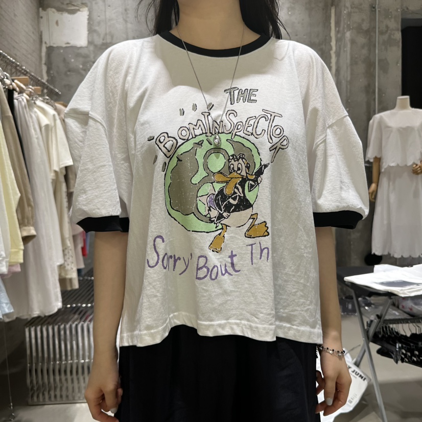 JUNI韓國代購㊣女士新品時尚25春夏推薦熱賣真品人氣職業T恤鴨my juniT恤