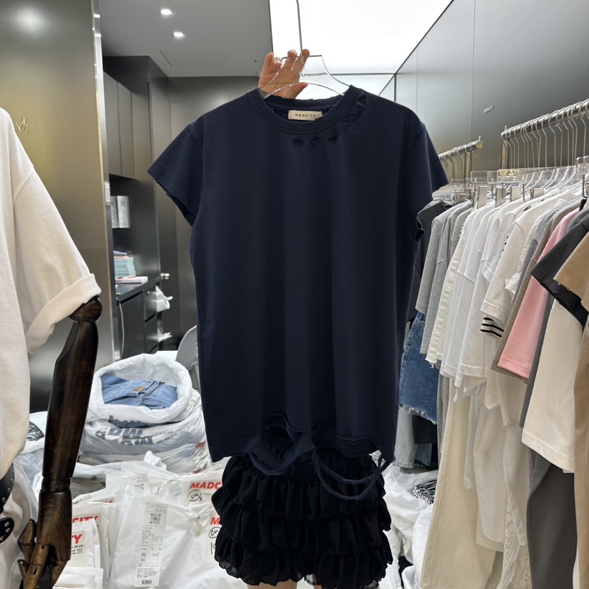 MADCITY東大門㊣代購女裝新款真品熱賣休閑時尚職業人氣T恤MADCITYT恤圖色3