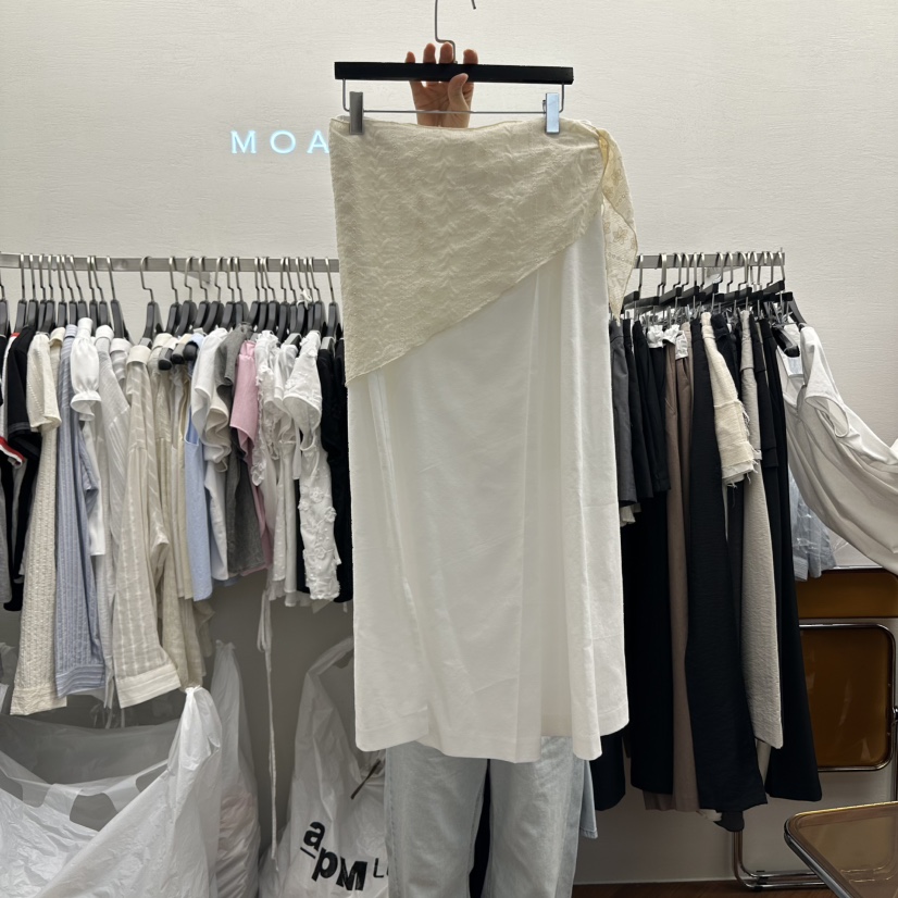 MOANA東大門㊣實拍女裝新品職業人氣25春夏推薦時尚休閑長裙MOANA長裙