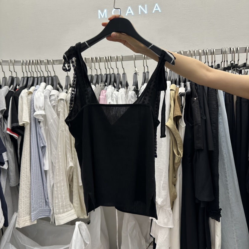 MOANA東大門㊣代購女士新品休閑職業25春夏推薦熱賣吊帶背心MOANA吊帶/背心