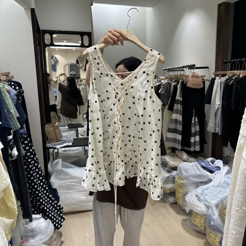 THEMORYPARK東大門㊣實拍女裝新品休閑推薦職業25春夏吊帶背心THE MORY PARK吊帶/背心
