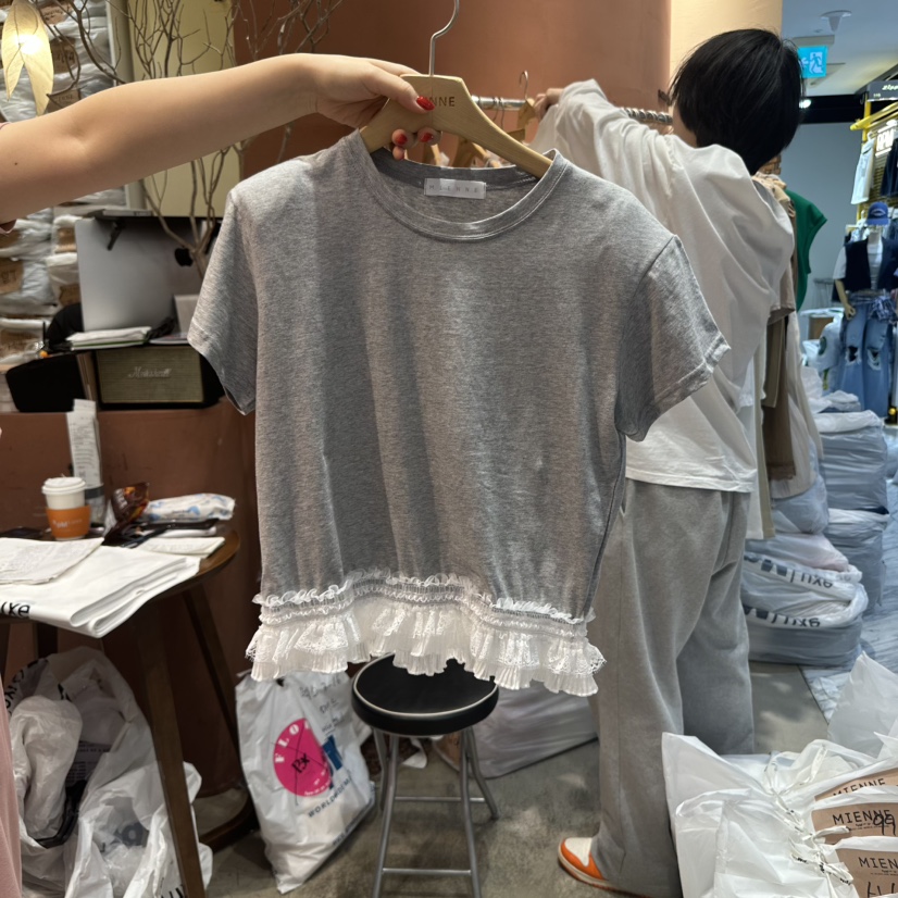 MIENNE韓國代購㊣女士新品人氣25春夏推薦休閑熱賣職業真品T恤MIENNET恤圖色3