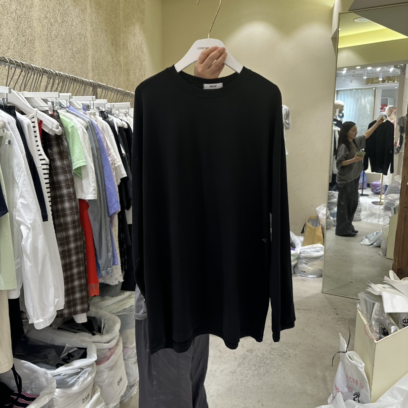 REFLAT韓國直郵㊣女裝新品真品推薦休閑熱賣時尚職業長袖T恤REFLAT長袖T恤圖色3