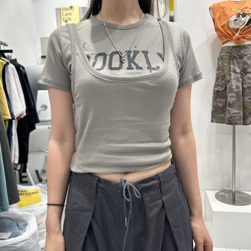 THE WEEKND東大門㊣直郵女裝新品熱賣職業人氣真品25春夏T恤THE WEEKNDT恤