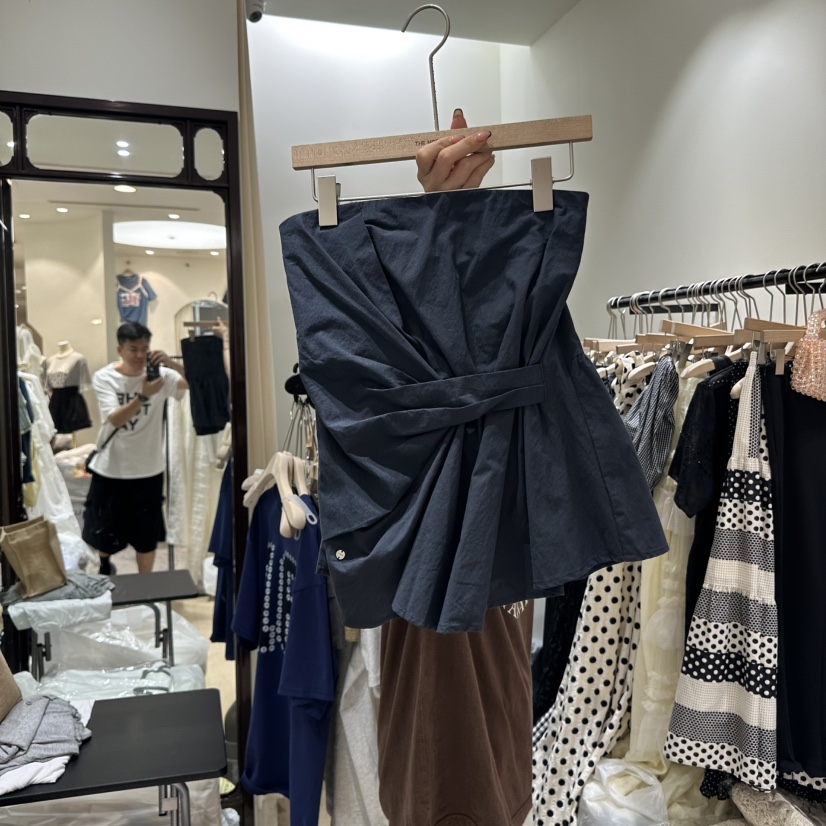 THEMORYPARK東大門㊣實拍女士新品人氣25春夏職業熱賣吊帶背心THE MORY PARK吊帶/背心圖色2
