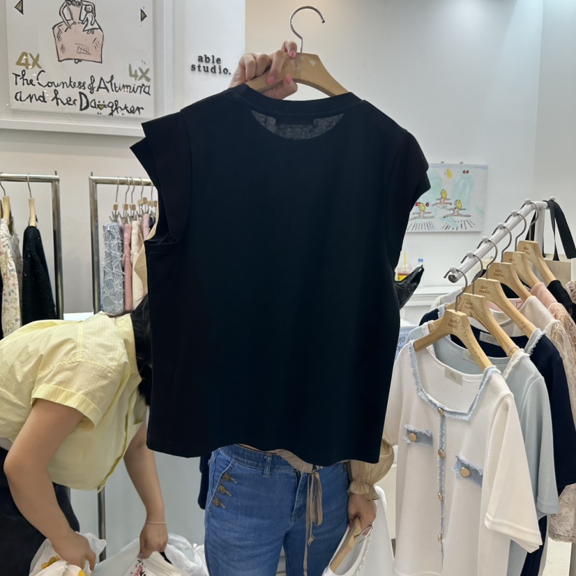 ABLESTUDIO韓國代購㊣女裝新品推薦25春夏時尚真品吊帶背心ABLE STUDIO吊帶/背心