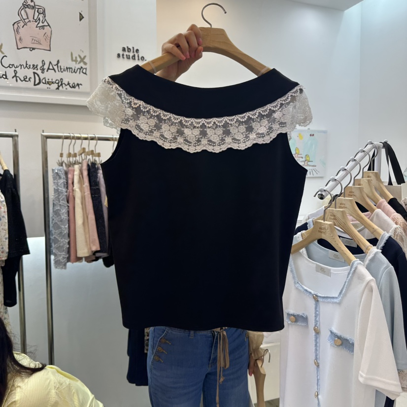 ABLESTUDIO東大門㊣實拍女裝新款25春夏人氣職業真品吊帶背心ABLE STUDIO吊帶/背心