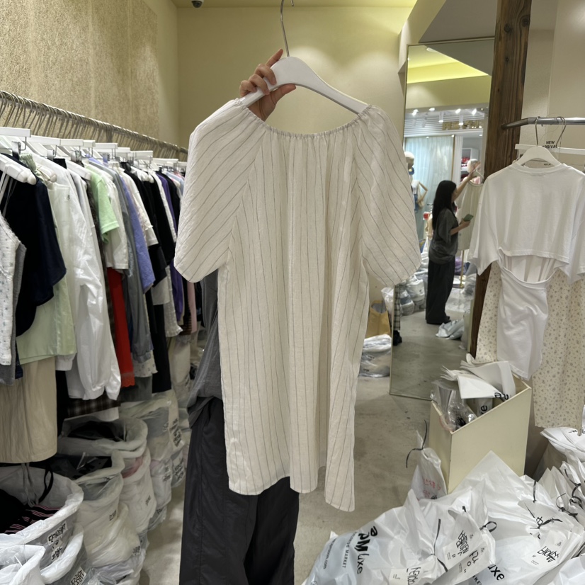 REFLAT東大門㊣代購女裝新款真品推薦職業人氣熱賣連衣裙亞麻REFLAT連衣裙