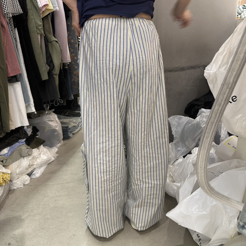 MOMAZU東大門㊣直郵女士新品職業人氣休閑25春夏休閑褲口袋MOMAZU休閑褲