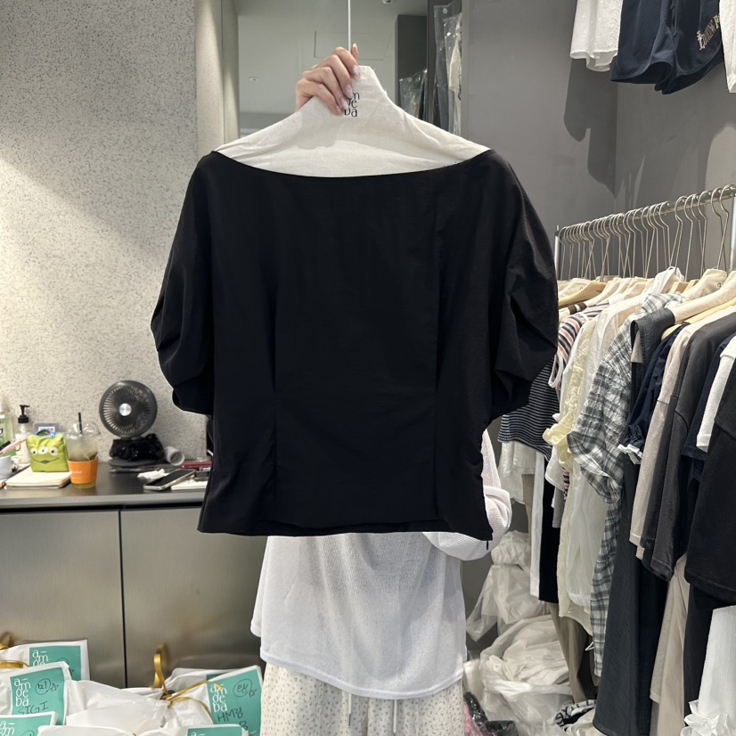 AMOEBA東大門㊣直郵女裝新品職業熱賣人氣休閑時尚襯衫蕾絲衫AMOEBA襯衫/蕾絲衫圖色2