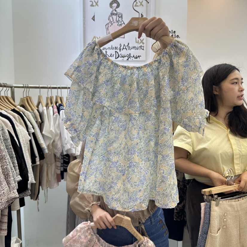 ABLESTUDIO東大門㊣實拍女士新品時尚熱賣真品25春夏襯衫蕾絲衫ABLE STUDIO襯衫/蕾絲衫