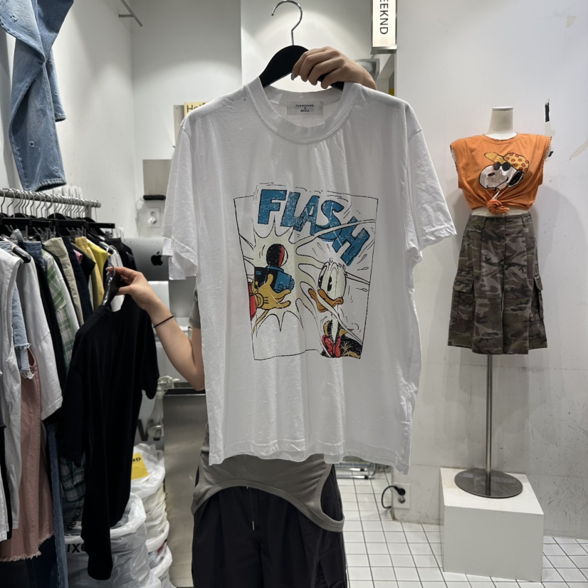 THE WEEKND韓國代購㊣女裝新品人氣職業熱賣25春夏真品T恤THE WEEKNDT恤