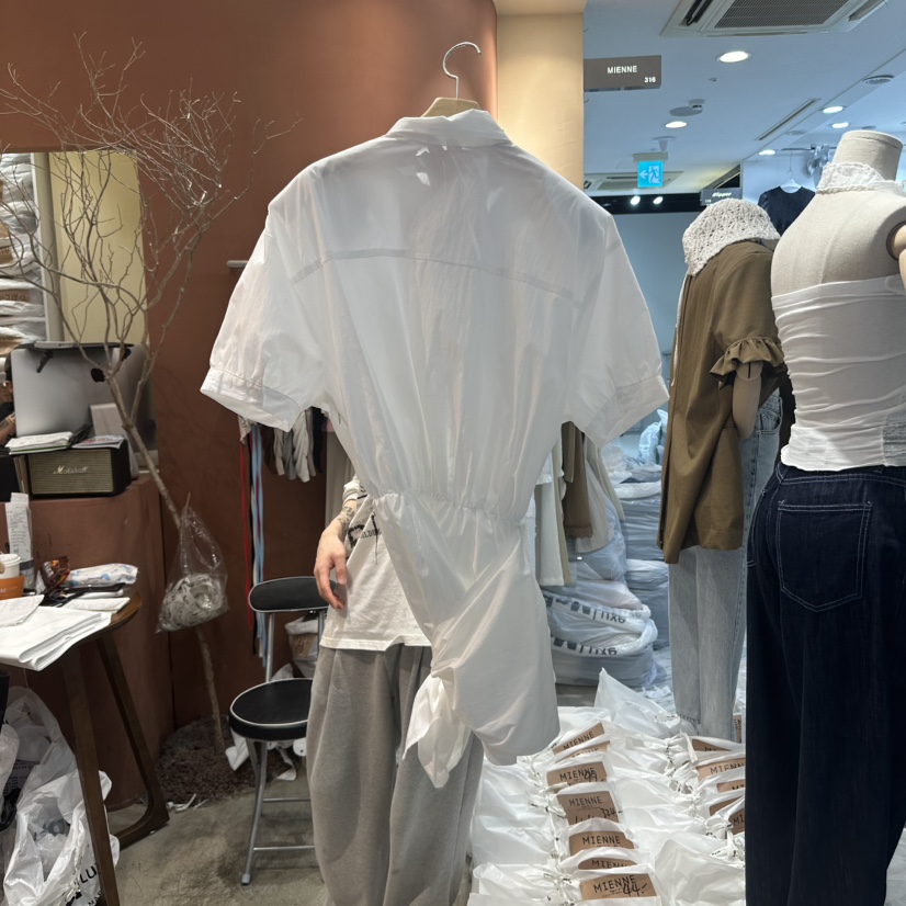MIENNE韓國代購㊣女士新品人氣休閑時尚職業真品推薦連衣裙MIENNE連衣裙