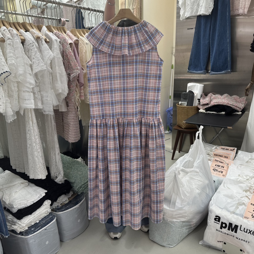 CORNER東大門㊣實拍女裝新品時尚真品職業25春夏人氣連衣裙CORNER.302連衣裙