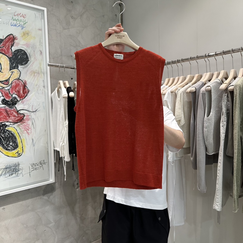 LAMAGIEPIE韓國直郵㊣女裝新品職業熱賣推薦時尚真品吊帶背心LAMAGIE GREY吊帶/背心
