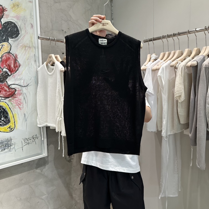 LAMAGIEPIE韓國直郵㊣女裝新品職業熱賣推薦時尚真品吊帶背心LAMAGIE GREY吊帶/背心圖色3