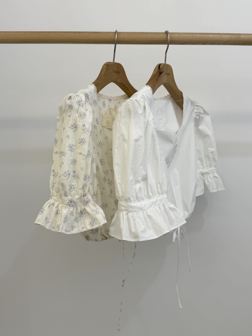 BY CHAPTER韓國代購㊣女裝新品職業推薦時尚真品襯衫蕾絲衫Chapter襯衫/蕾絲衫